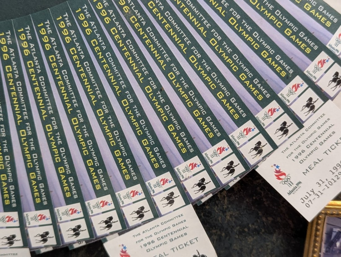 1996 Atlanta Olympics Equestrian Memorabilia Collection Framed - 11