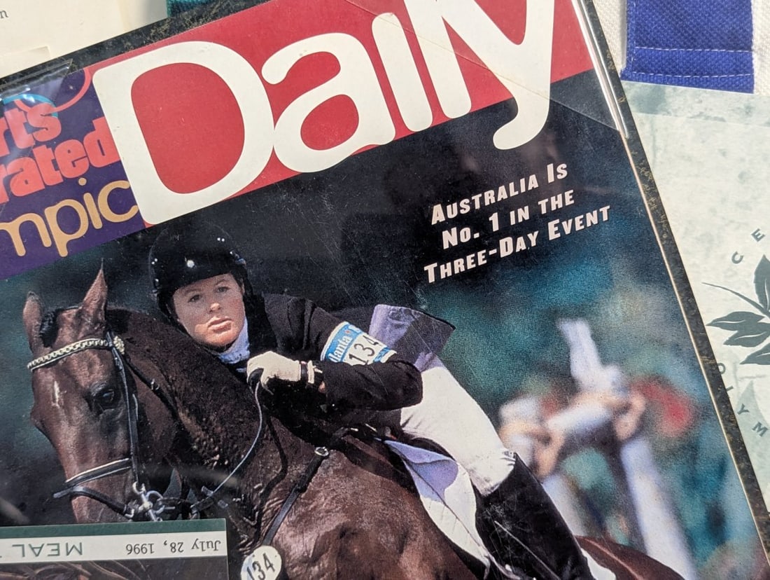 1996 Atlanta Olympics Equestrian Memorabilia Collection Framed - 13