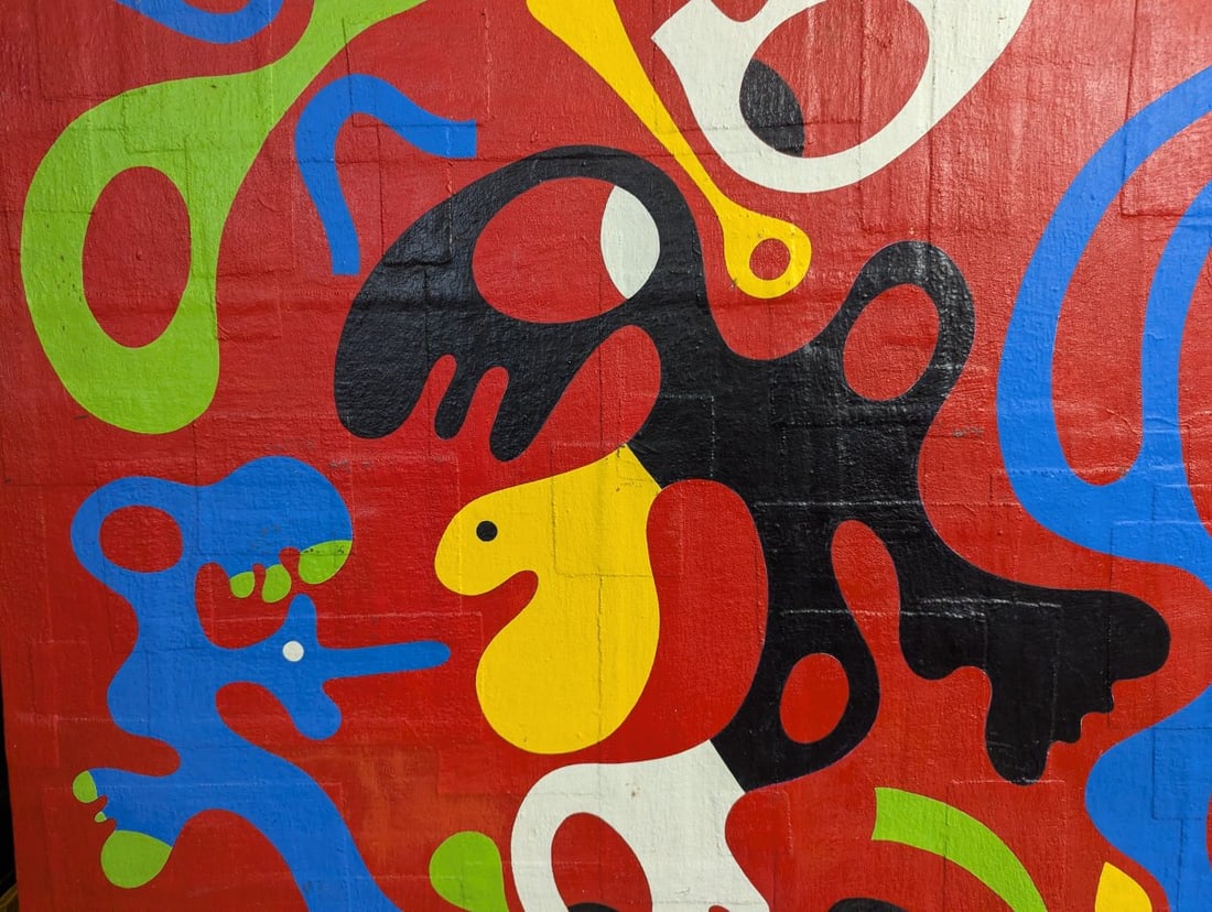 Vibrant Abstract Oil Painting by Clyde 1970 - 5