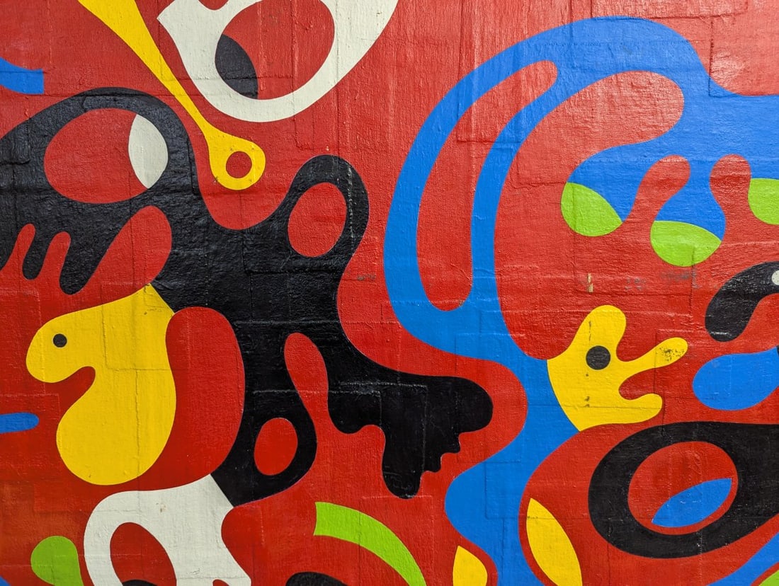 Vibrant Abstract Oil Painting by Clyde 1970 - 6