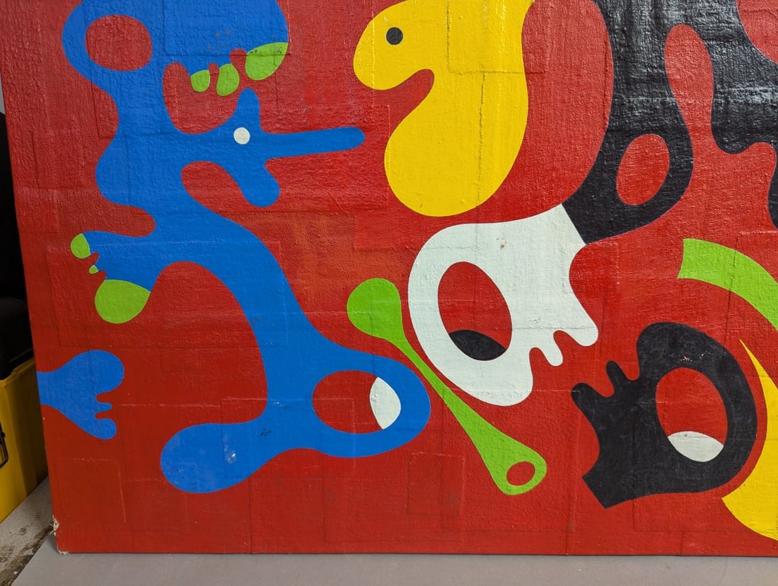 Vibrant Abstract Oil Painting by Clyde 1970 - 8