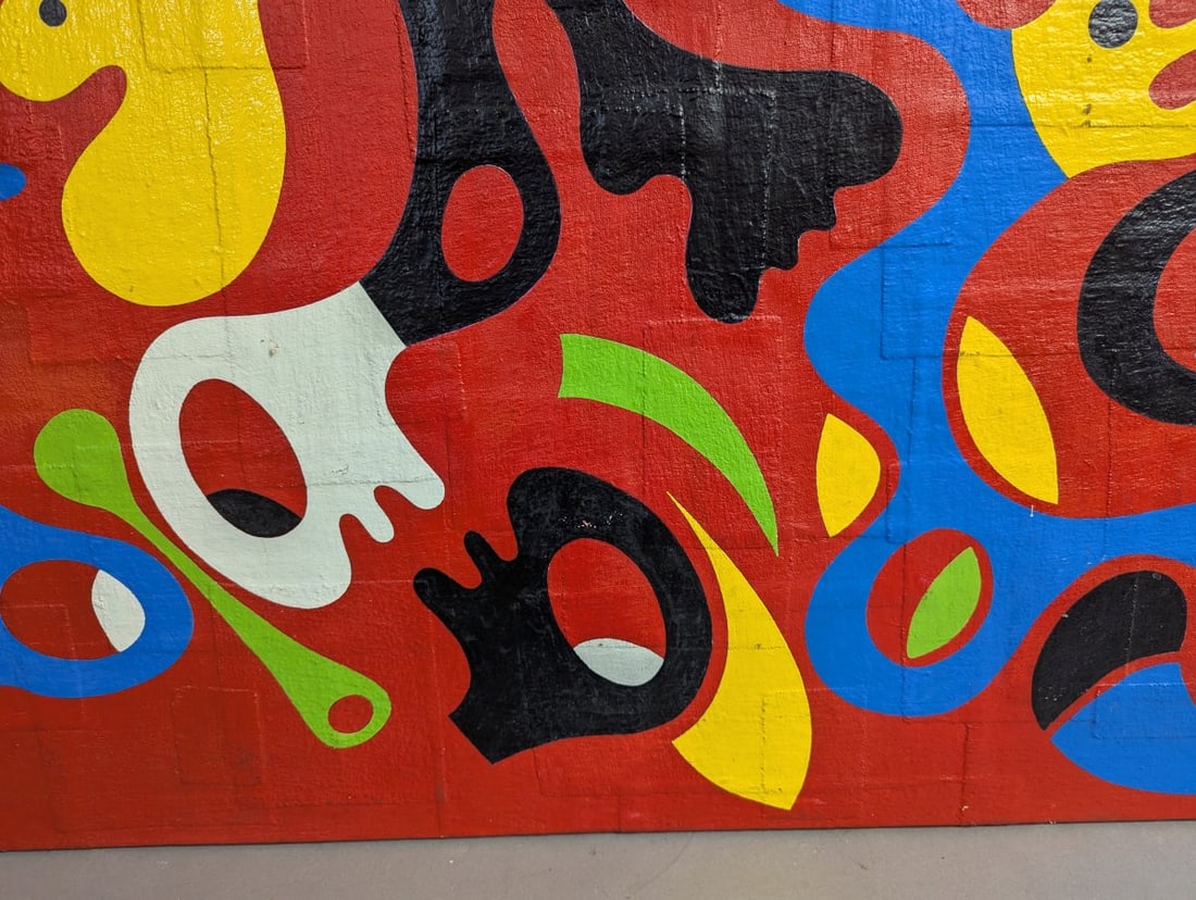 Vibrant Abstract Oil Painting by Clyde 1970 - 9