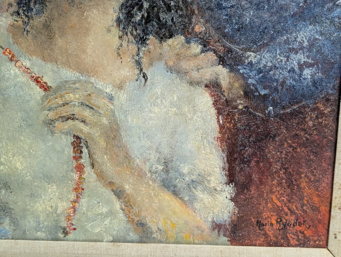 Charming Oil Painting by Mario RÃ¶nko Stunning Artwork - 8