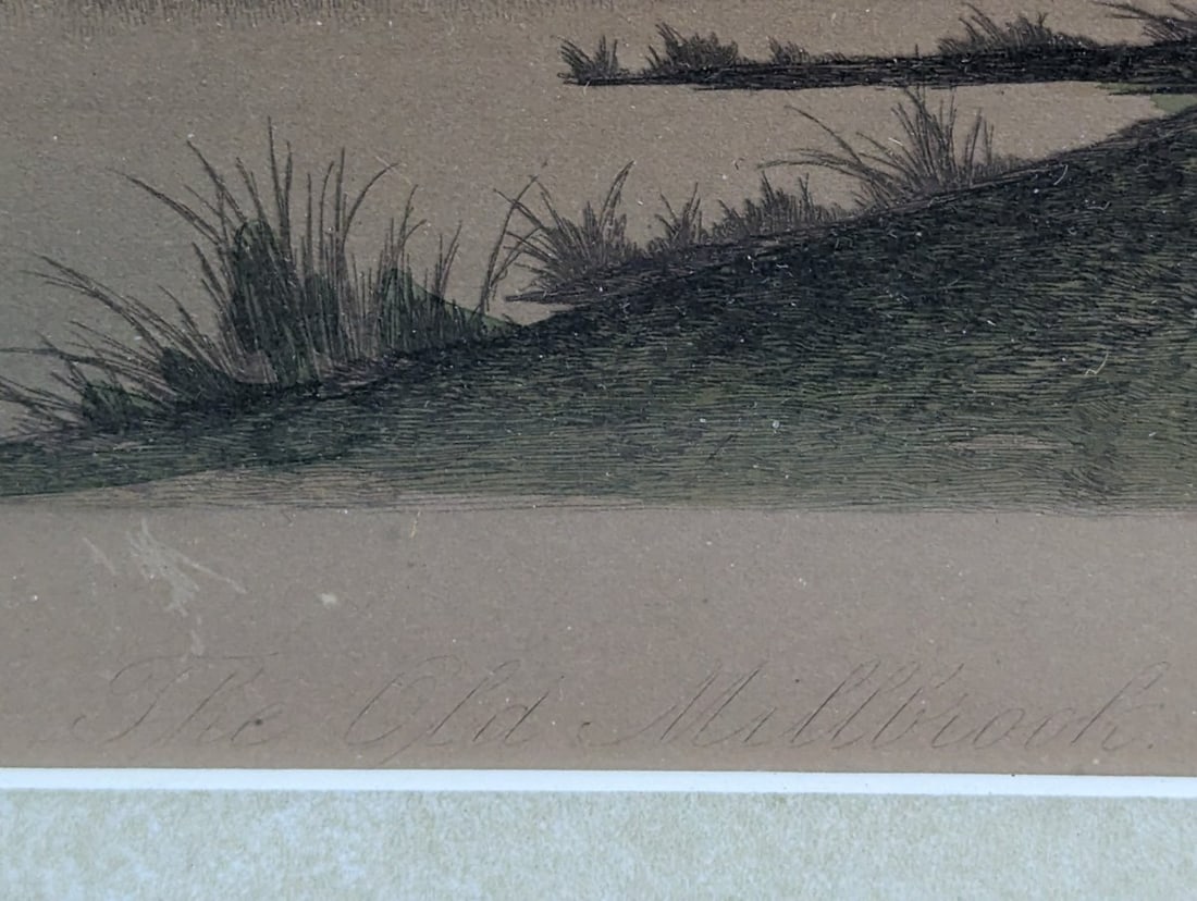 Framed Landscape Print The Old Mill Brook by Ernest Rost - 7