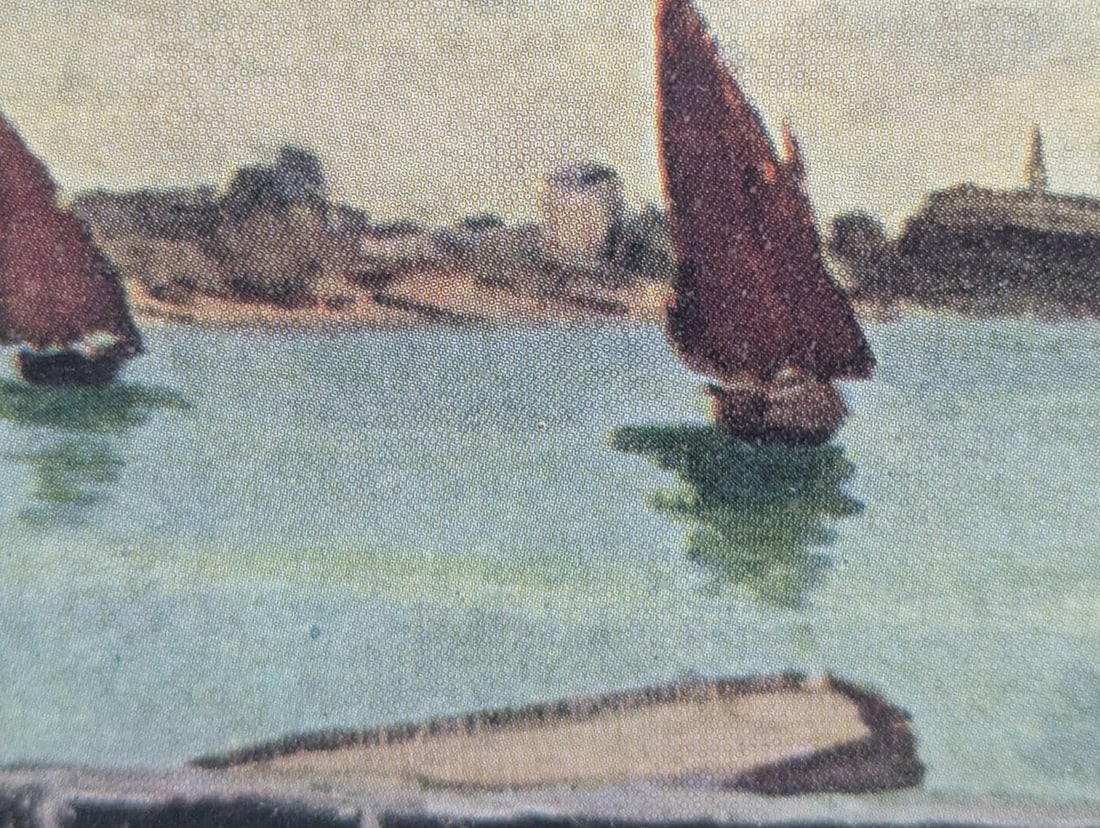 Vintage Framed Print of Claude Monet's The Beach at Sainte-Adresse - 10