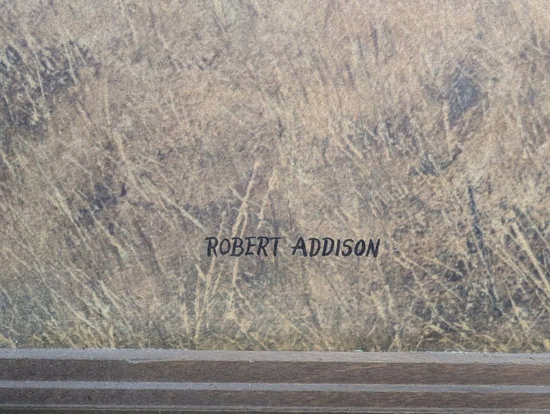 Robert Addison Framed Print Rustic Barn Scenic Art Work - 9