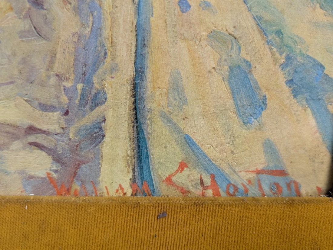 William Simpson Horton Framed Watercolor Print Landscape Art - 11