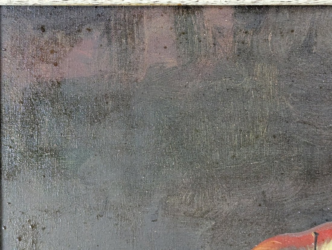 Charming Still Life Oil Painting Featuring Apple and Lemon - 3