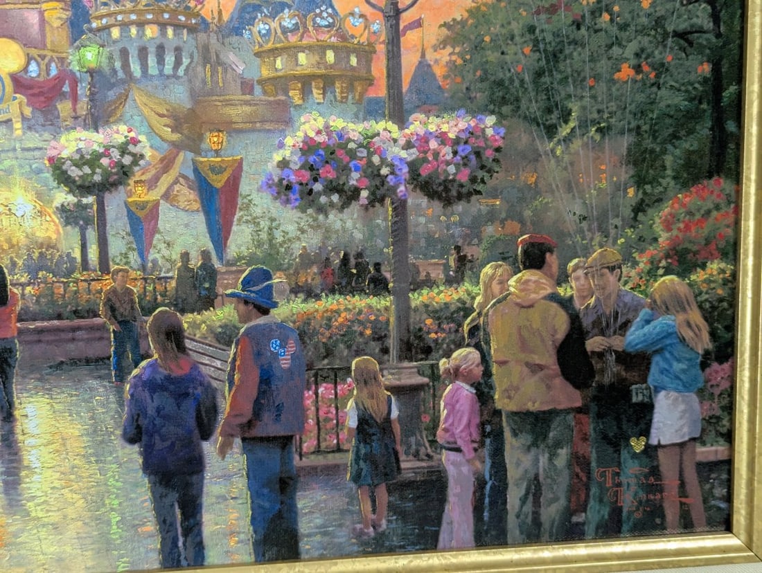 Thomas Kinkade Disneyland 50th Anniversary Limited Edition Canvas Art - 11