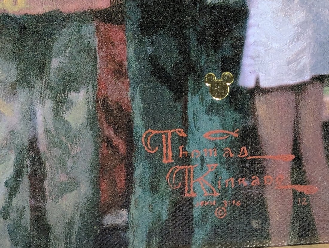 Thomas Kinkade Disneyland 50th Anniversary Limited Edition Canvas Art - 12