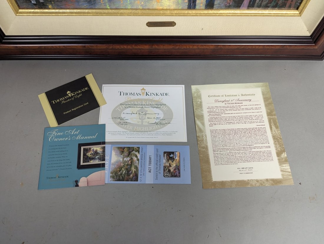 Thomas Kinkade Disneyland 50th Anniversary Limited Edition Canvas Art - 14