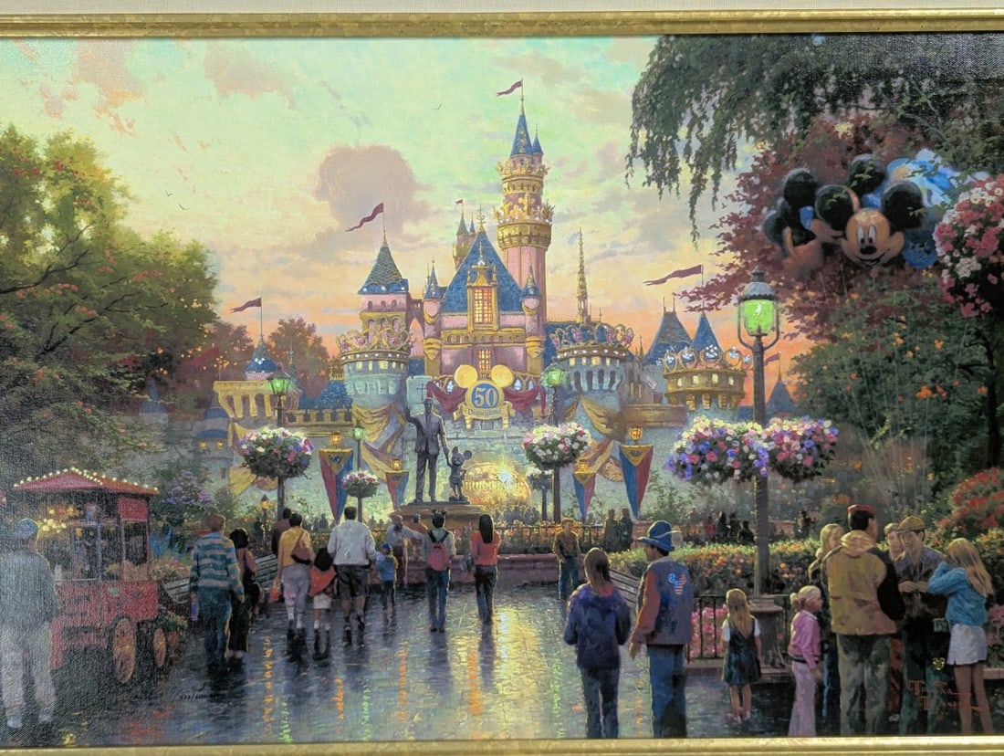 Thomas Kinkade Disneyland 50th Anniversary Limited Edition Canvas Art - 2