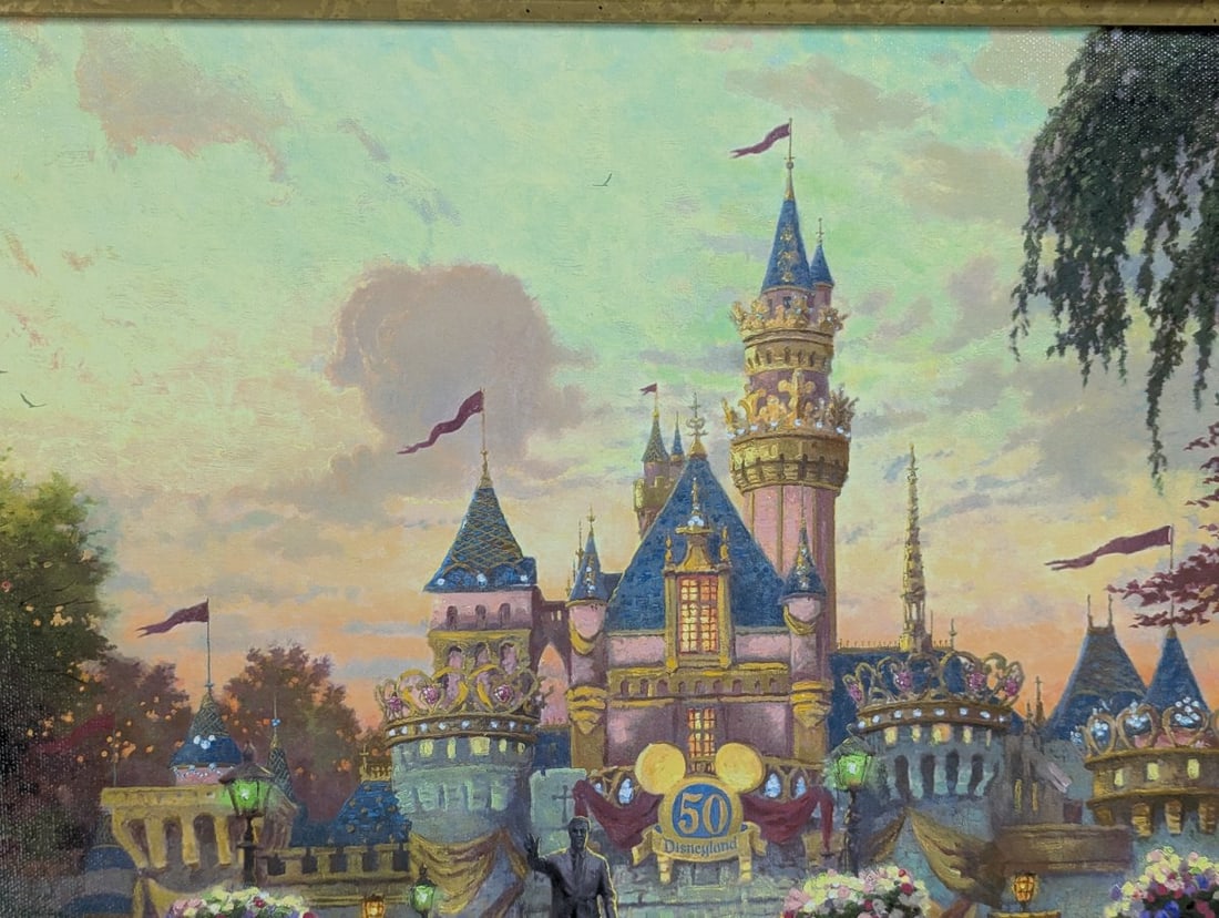 Thomas Kinkade Disneyland 50th Anniversary Limited Edition Canvas Art - 4