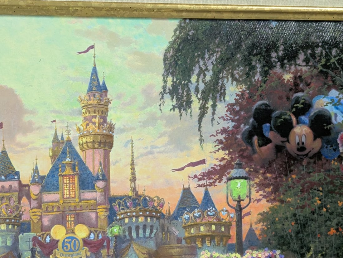 Thomas Kinkade Disneyland 50th Anniversary Limited Edition Canvas Art - 5