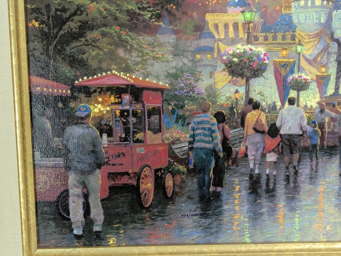Thomas Kinkade Disneyland 50th Anniversary Limited Edition Canvas Art - 9