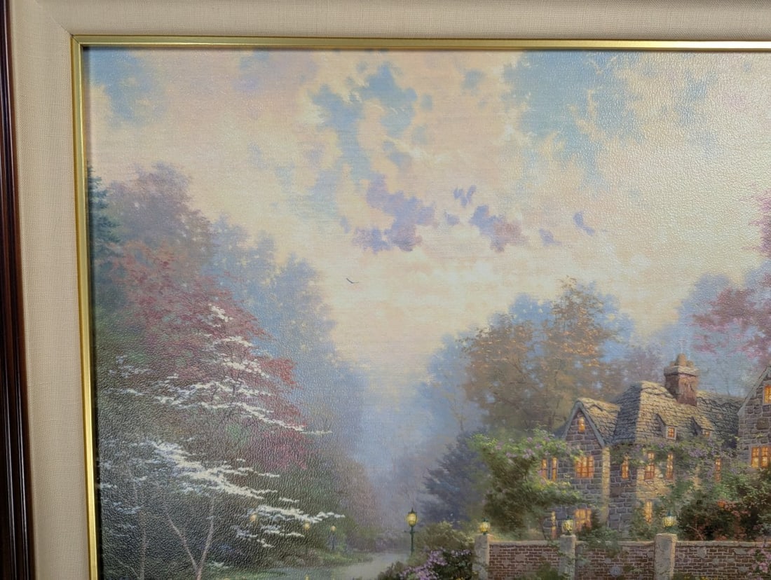 Thomas Kinkade Gardens Beyond Spring Gate III Framed Art Limited Edition - 3