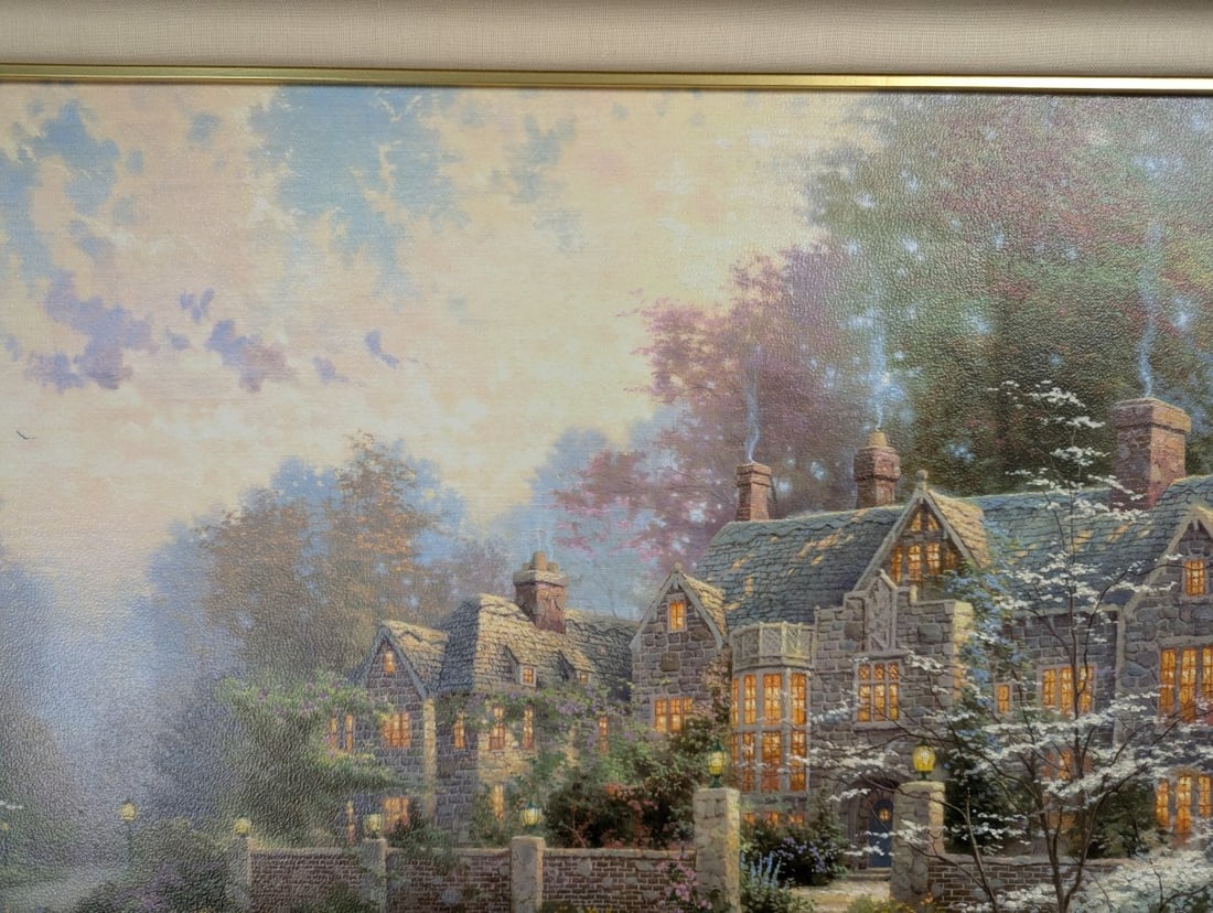 Thomas Kinkade Gardens Beyond Spring Gate III Framed Art Limited Edition - 4