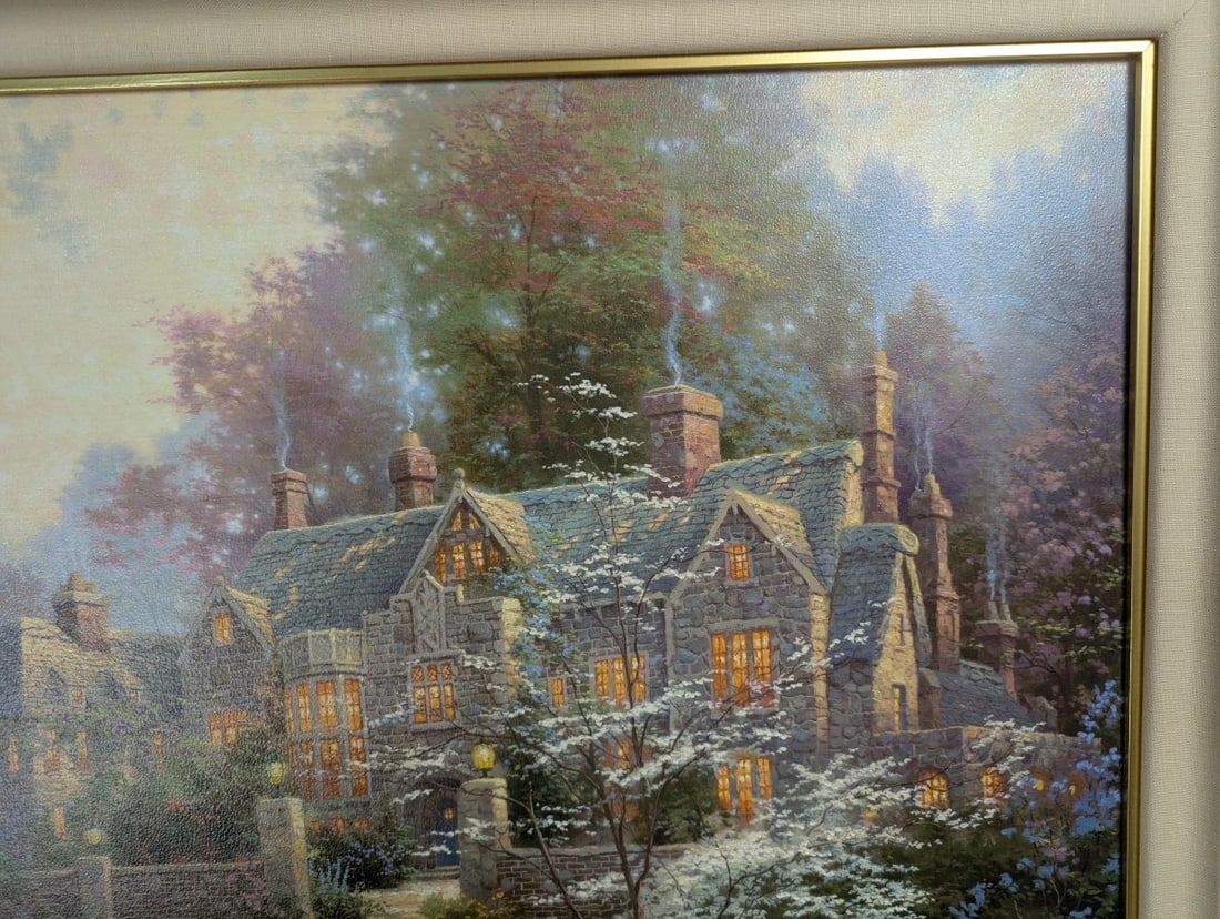 Thomas Kinkade Gardens Beyond Spring Gate III Framed Art Limited Edition - 5