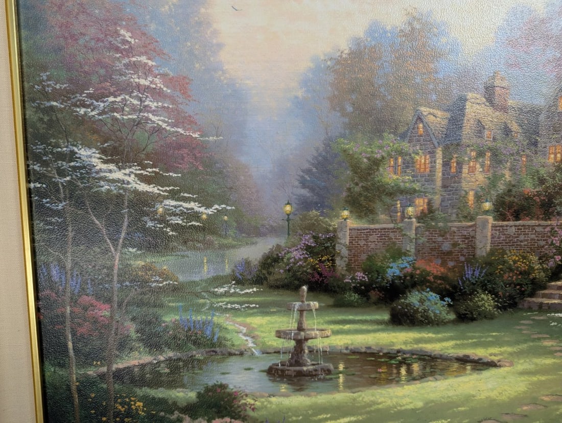 Thomas Kinkade Gardens Beyond Spring Gate III Framed Art Limited Edition - 6