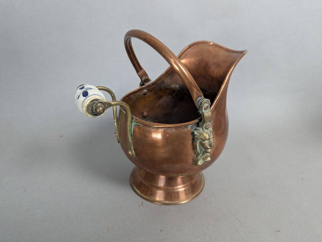 Stunning Antique Copper Brass Kitchenware Set Unique Collectibles Lot of 4 - 4