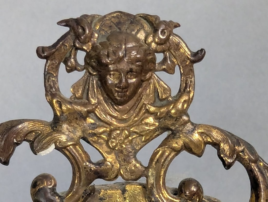 Antique Blue Glass Epergne Centerpiece with Expansive Mirror - 6