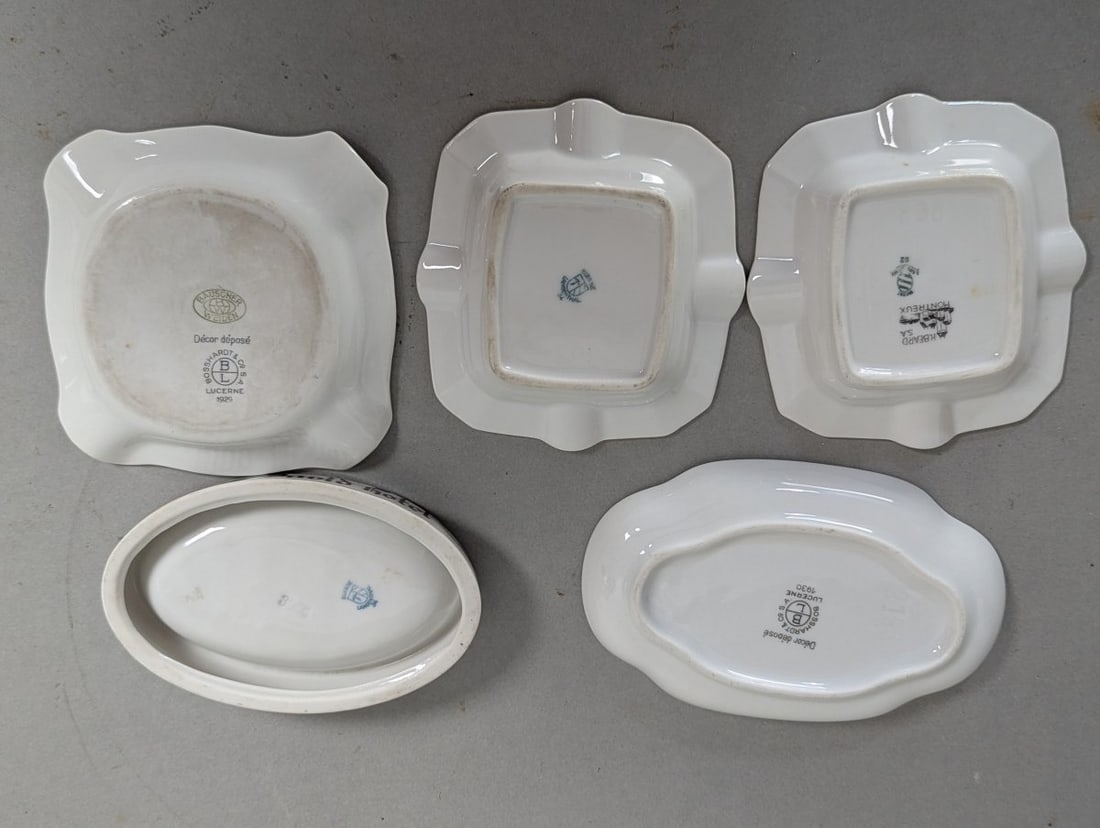 Lot of 5 Vintage Hotel Ashtrays from 1950s Palestine Mandate Jerusalem - 7