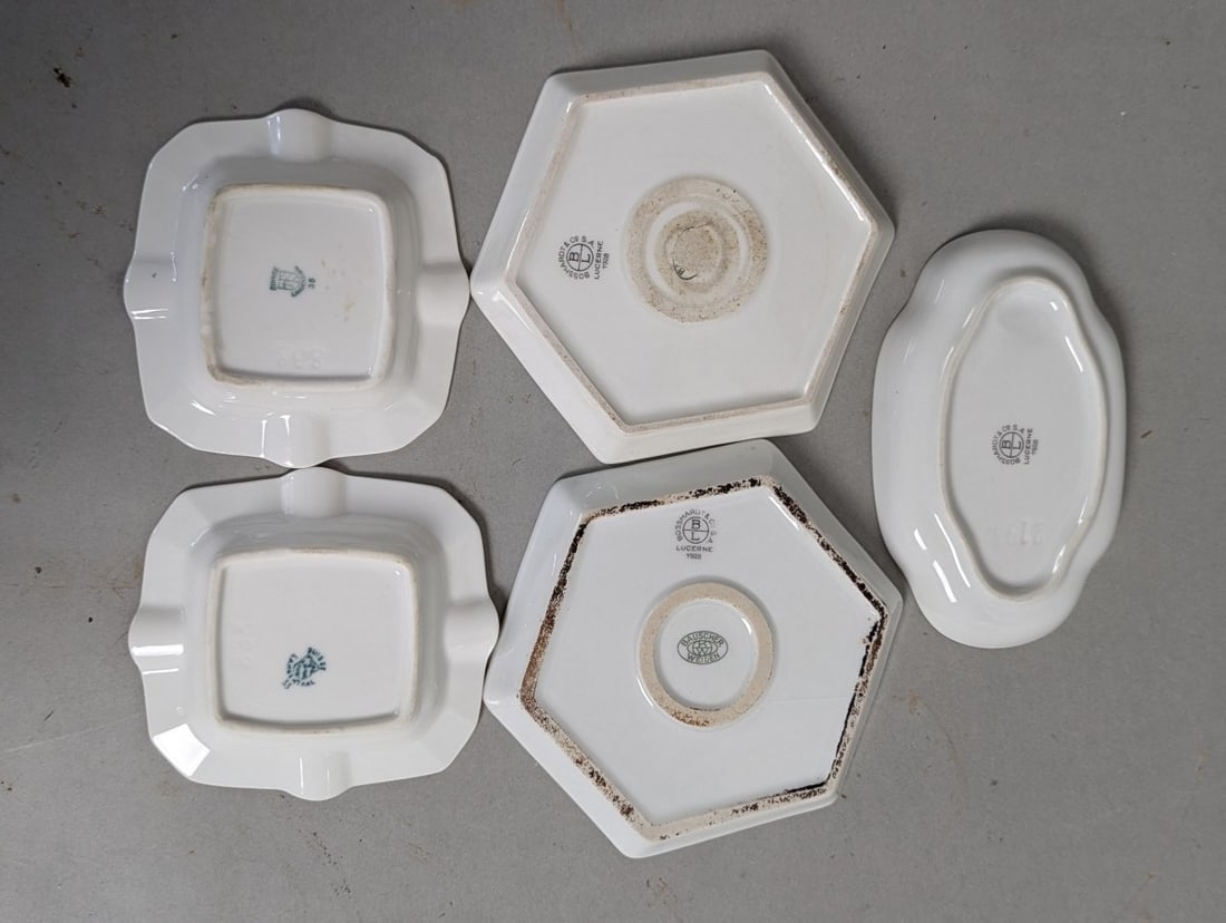 Vintage Egyptian Hotel Ashtray Lot Unique Collectible Set - 7