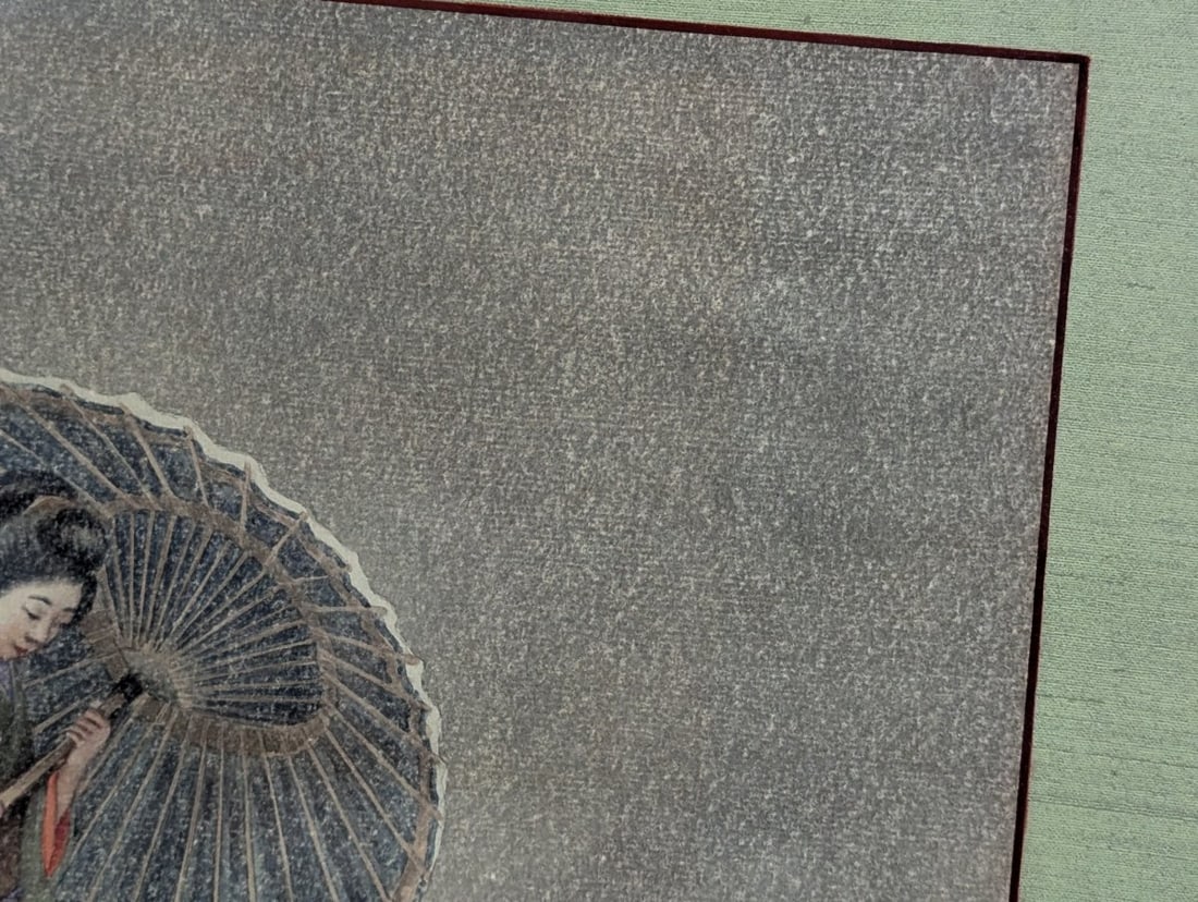 Framed Watercolor by Tani GekkÅ Japanese Art Signed Authenticity - 4