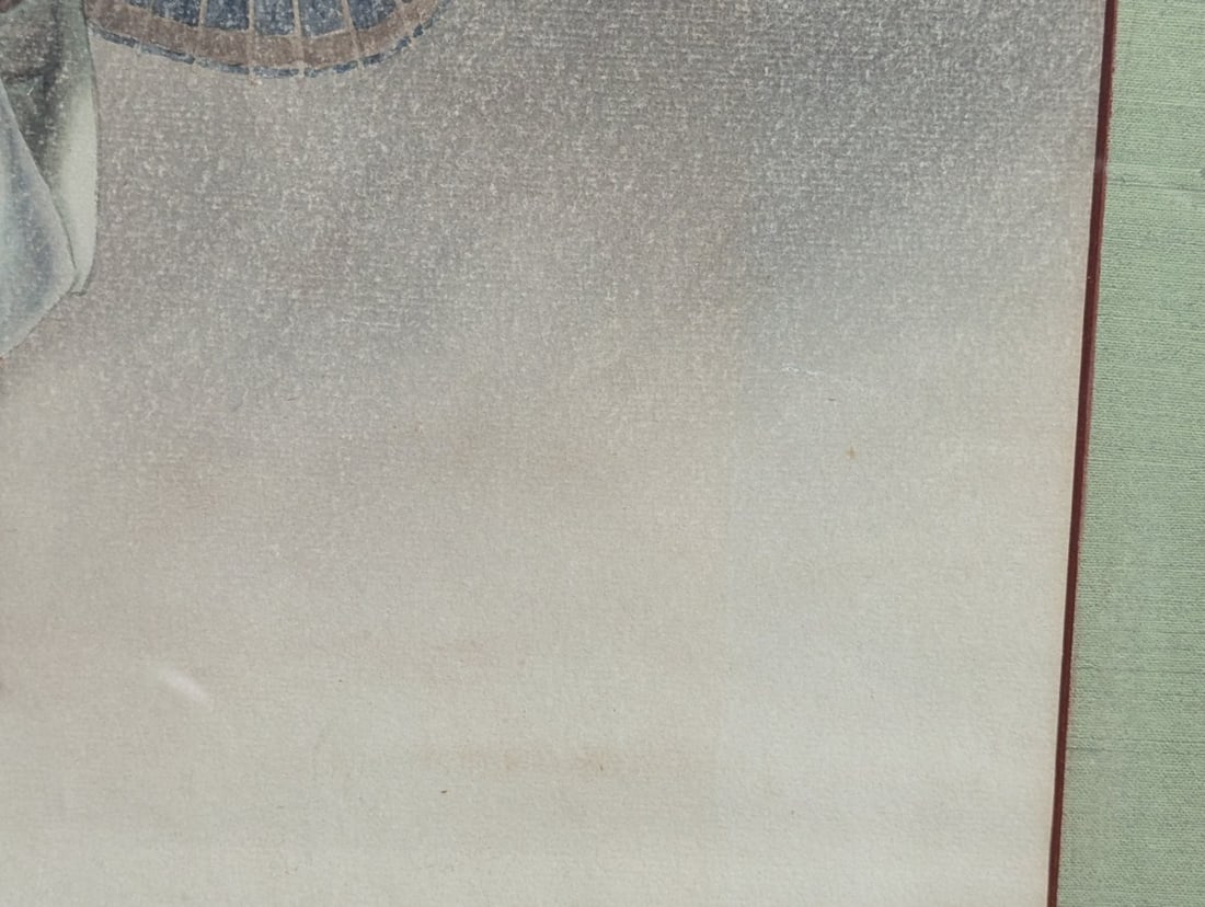 Framed Watercolor by Tani GekkÅ Japanese Art Signed Authenticity - 6