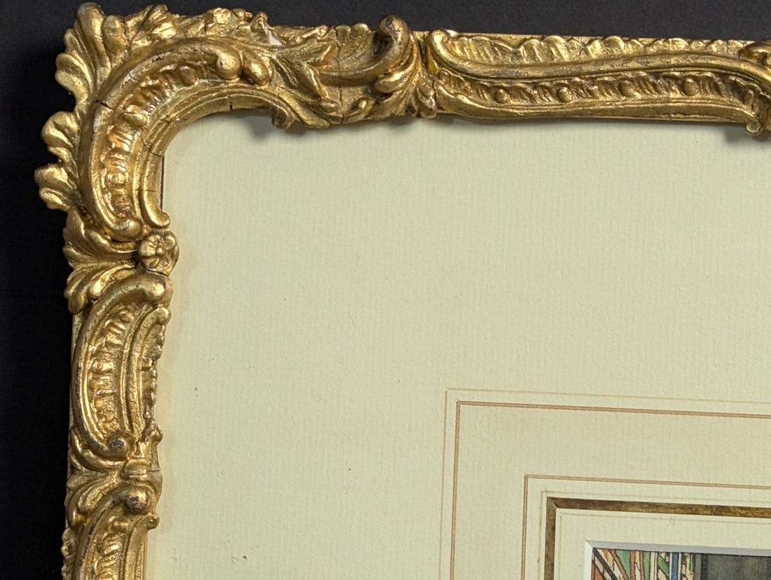 Captivating Watercolor by A. Marrani of Santa Maria Novella Choir - 14