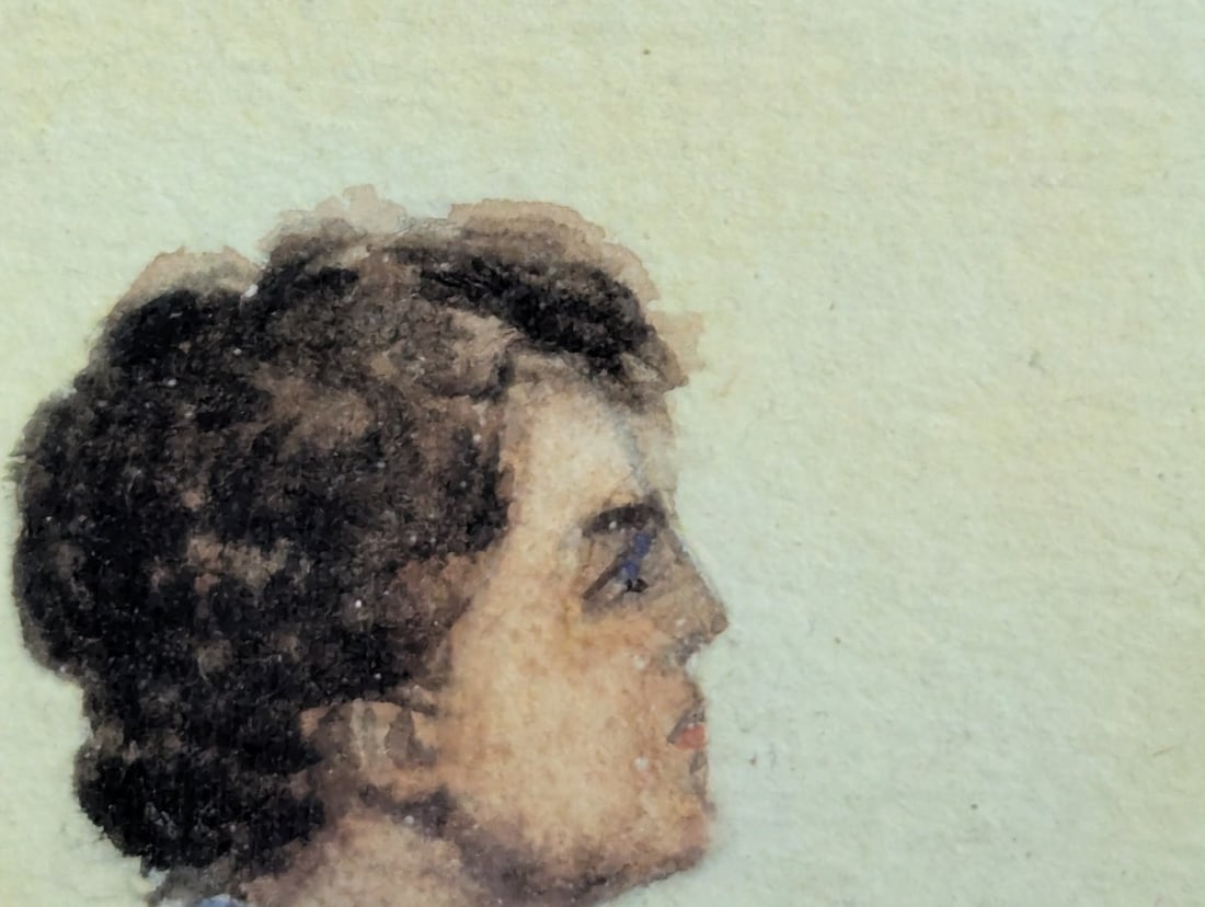 Charming Early 20th Century Watercolor by F. Galassi Shepherd at Shrine - 7