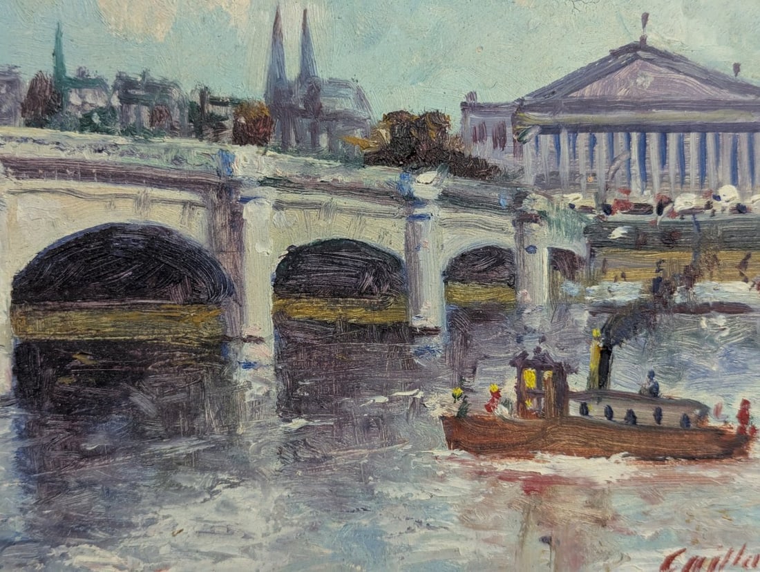 Impressionistic Painting of Pont de la Concorde by Guillaumefils - 7