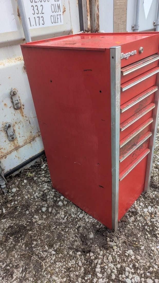 Vintage Snap-on KR-290 Tool Chest Red Cabinet with Keys - 4