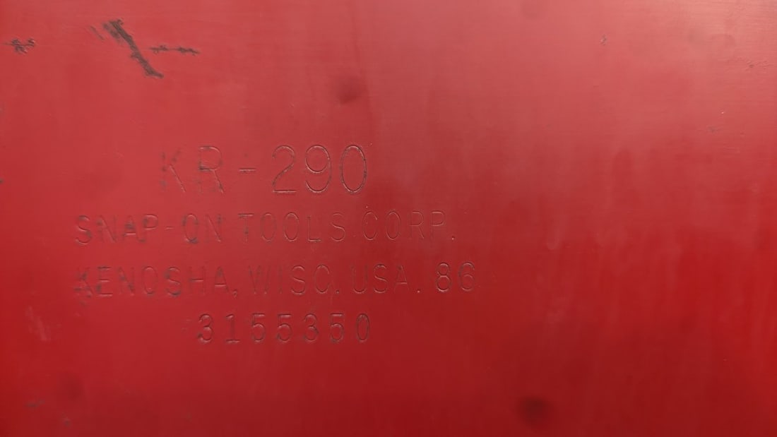 Vintage Snap-on KR-290 Tool Chest Red Cabinet with Keys - 6