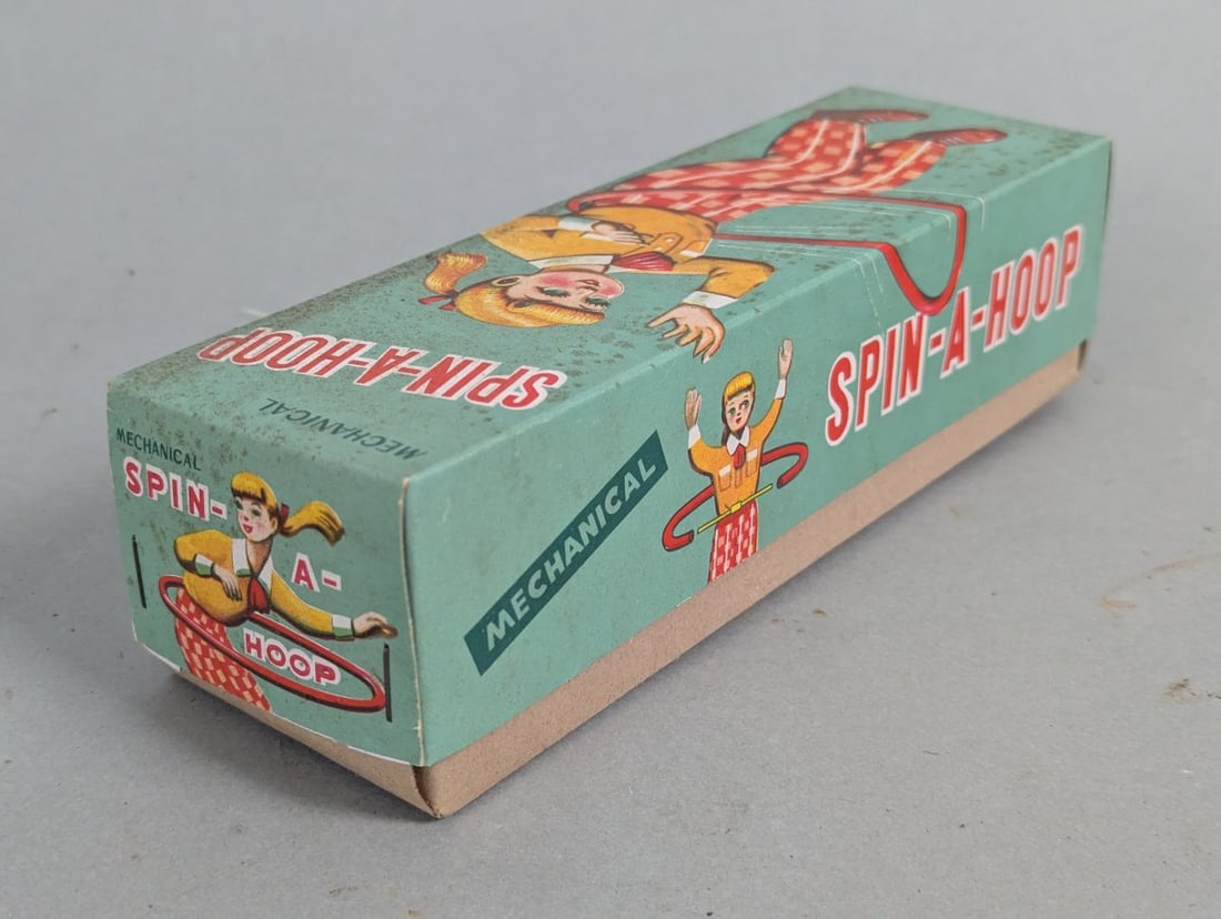 Vintage Mechanical Spin-A-Hoop Toy Made in Japan Collectible - 5