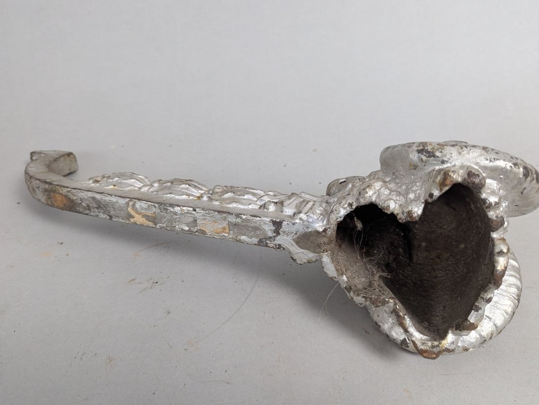 Antique Cast Iron Rams Head Unique Decorative Element - 6