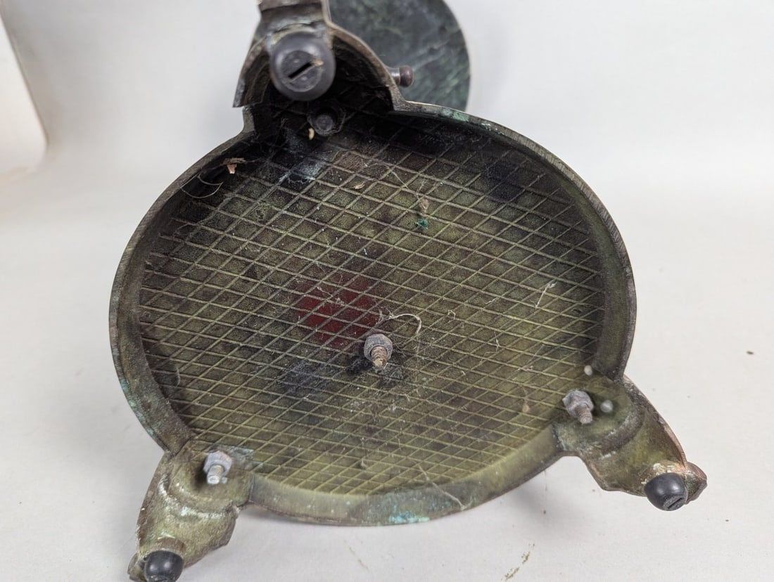 Antique Bronze Marble Gueridon Table Neo-Classical Pompeian Revival - 7