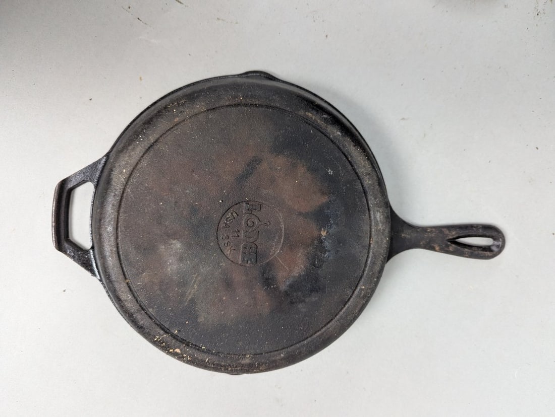 Vintage Cast Iron Skillet Set Lodge Wagner Collection Restore Required - 3