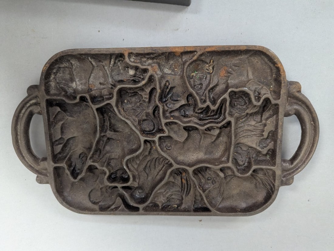 Collection of John Wright Vintage Cast Iron Baking Molds Themes - 8