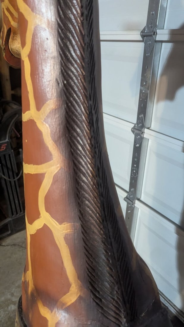 Antique Hand Carved Painted Giraffe Carousel Figure Collectible Artwork - 9