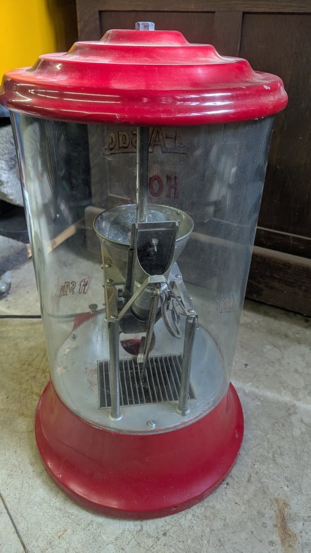 Vintage Mar-A-Sac Hot Nuts Dispenser Retro Snack Machine - 5