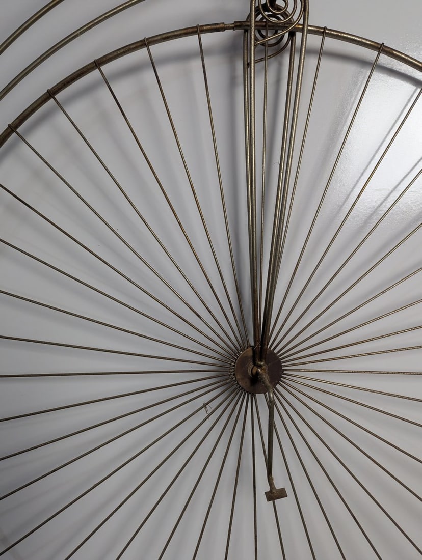 Vintage Penny-Farthing Metal Bicycle Wall Art Sculpture Unique Decor Piece - 5