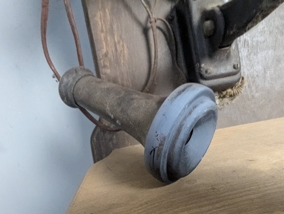 Antique Wall Telephone Rev-O-Noc Oak Collectible Decor Vintage - 7