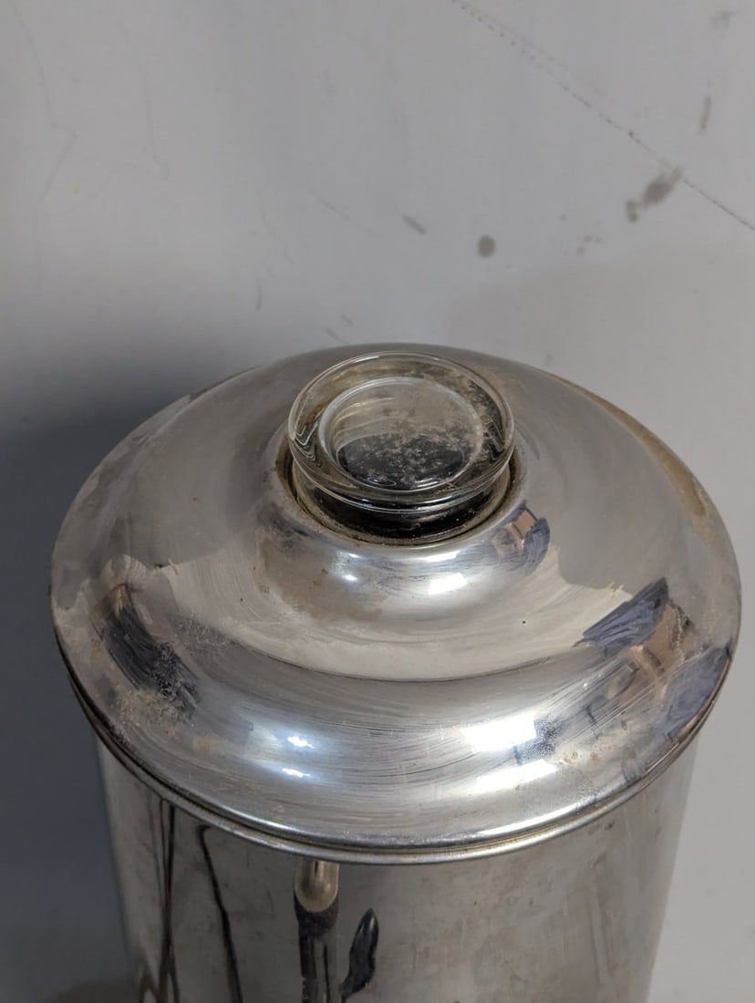 Vintage Edison Electric Art Deco Coffee Urn by GE in Working Condition - 2