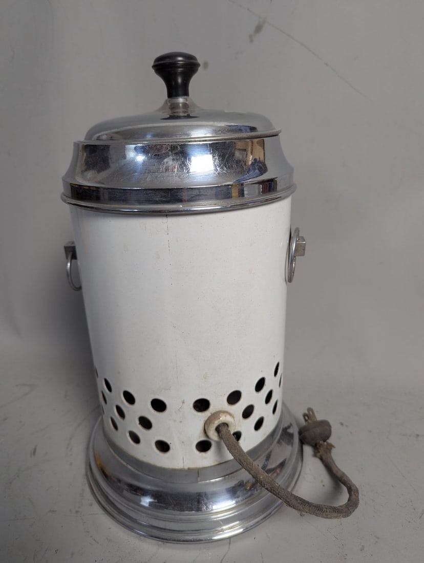 Vintage Johnston's Hot Fudge Warmer Collectible Soda Fountain Item - 4