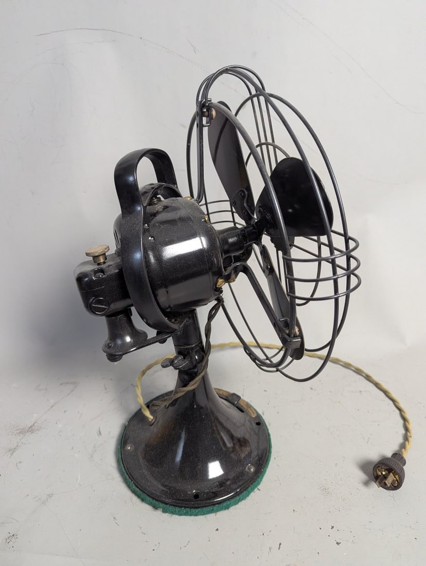 Restored GE Vintage Electric Oscillating Fan Art Deco Design Works Great - 7