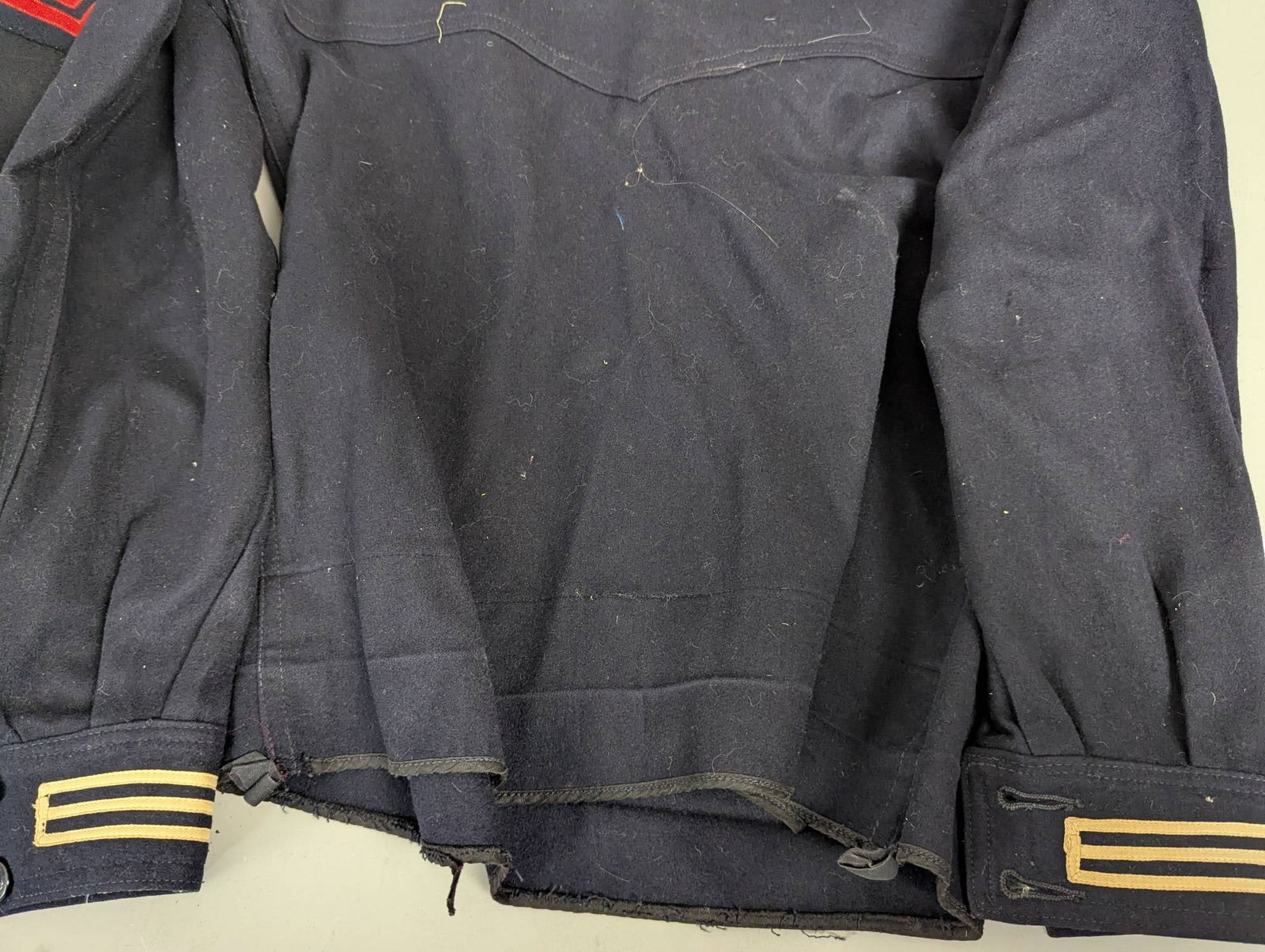 World War 2 US Navy Uniform Tops with Rank Insignias - 4
