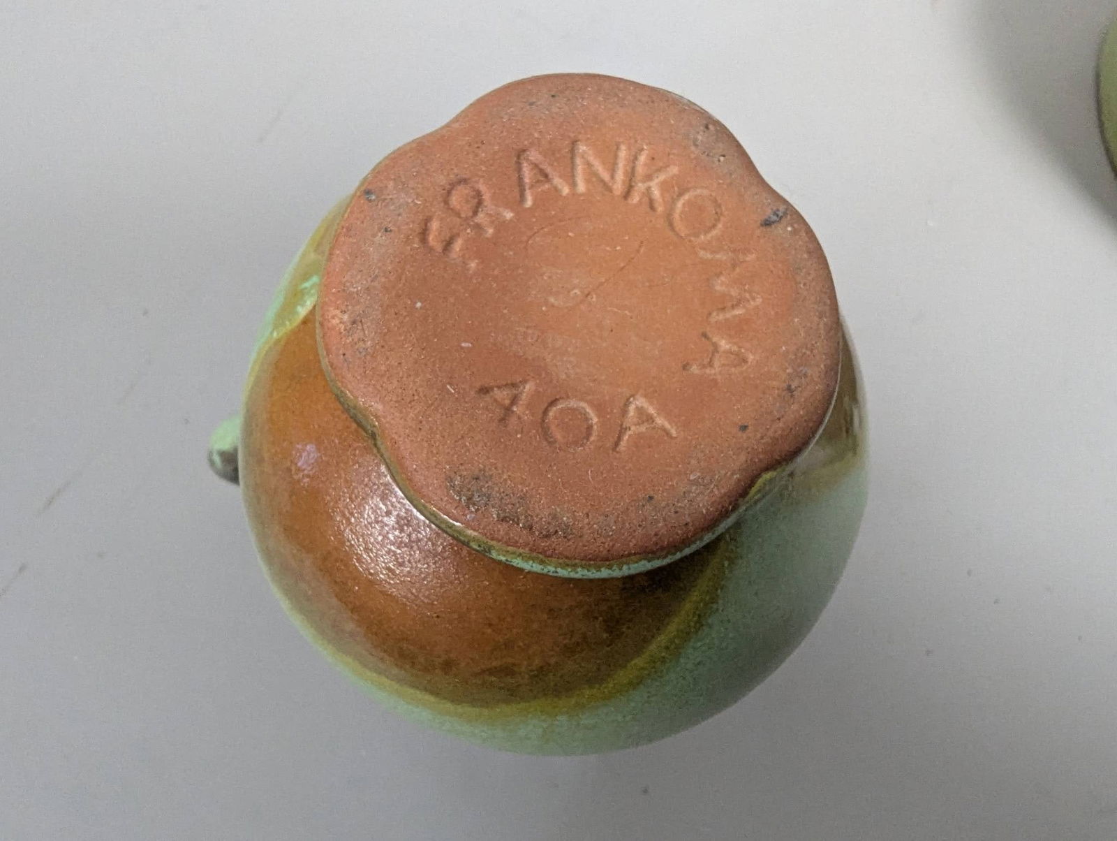 6 Art Pottery Items by Frankoma in Green and Brown Glaze - 6