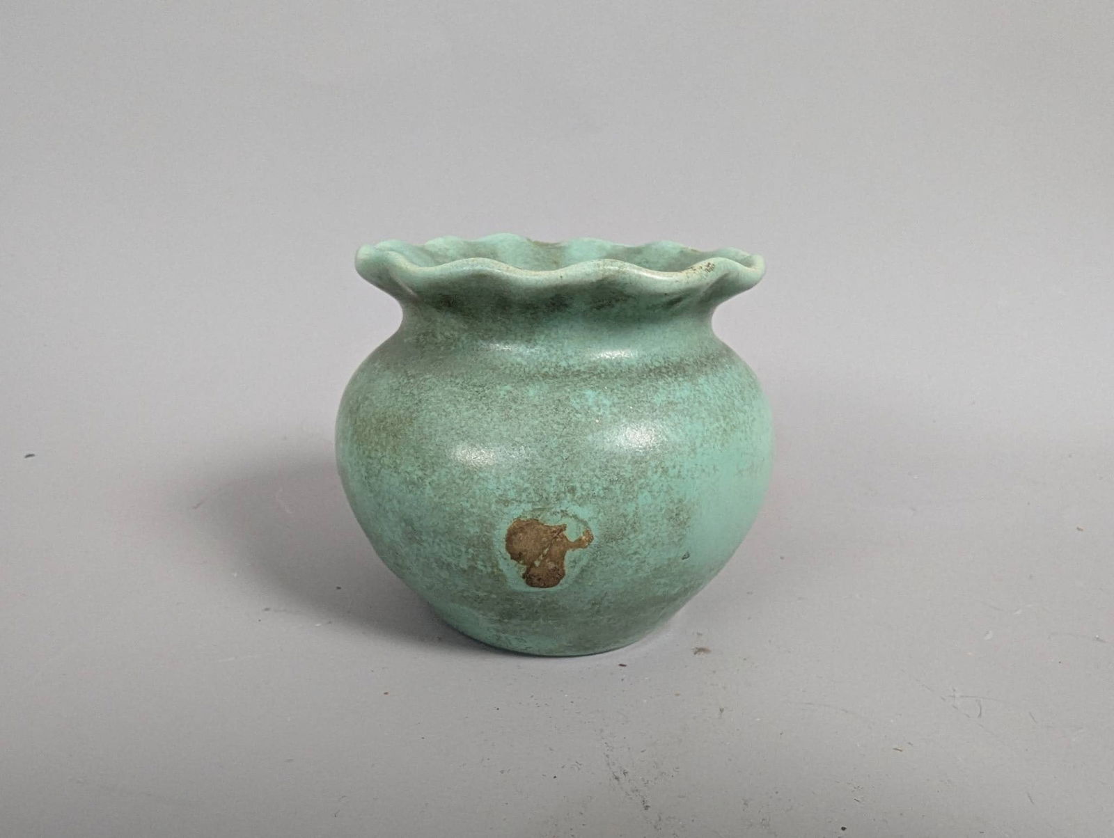 6 Art Pottery Items by Frankoma in Green and Brown Glaze - 9