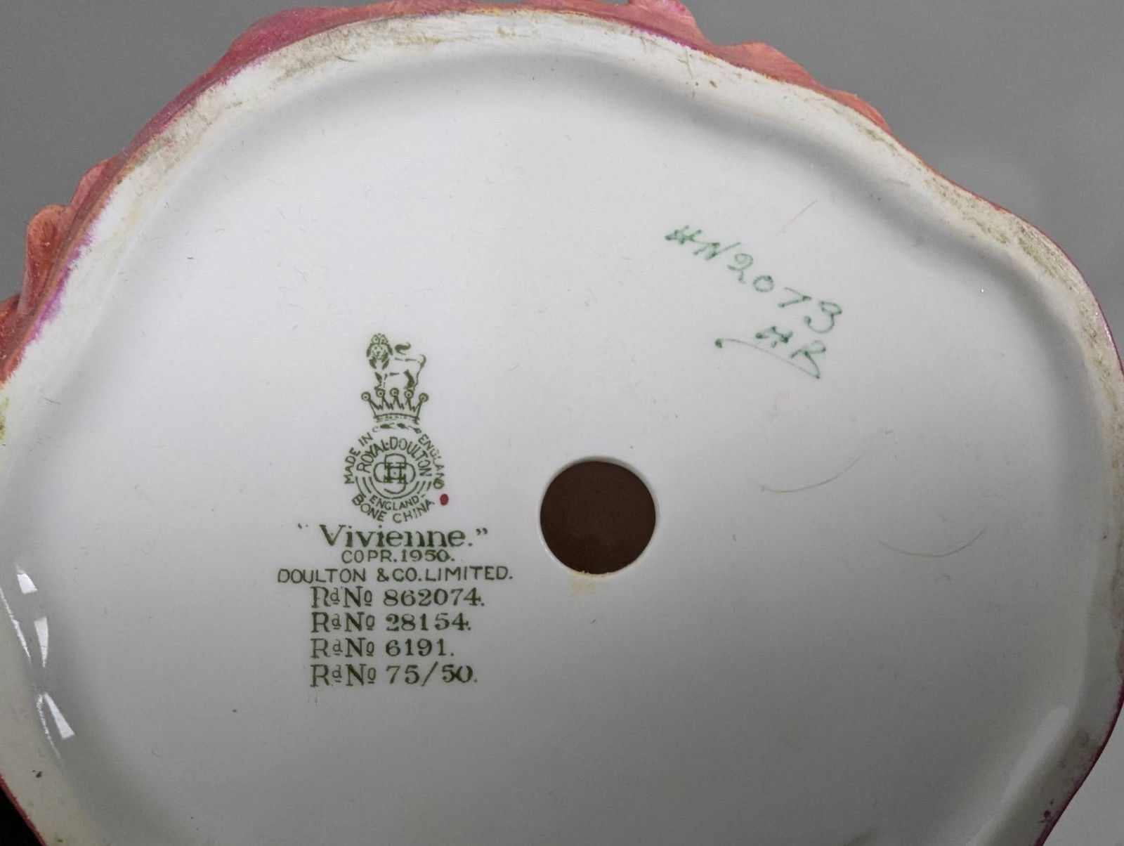 Four Royal Doulton Figurines in Red Hand-Painted Dresses - 7